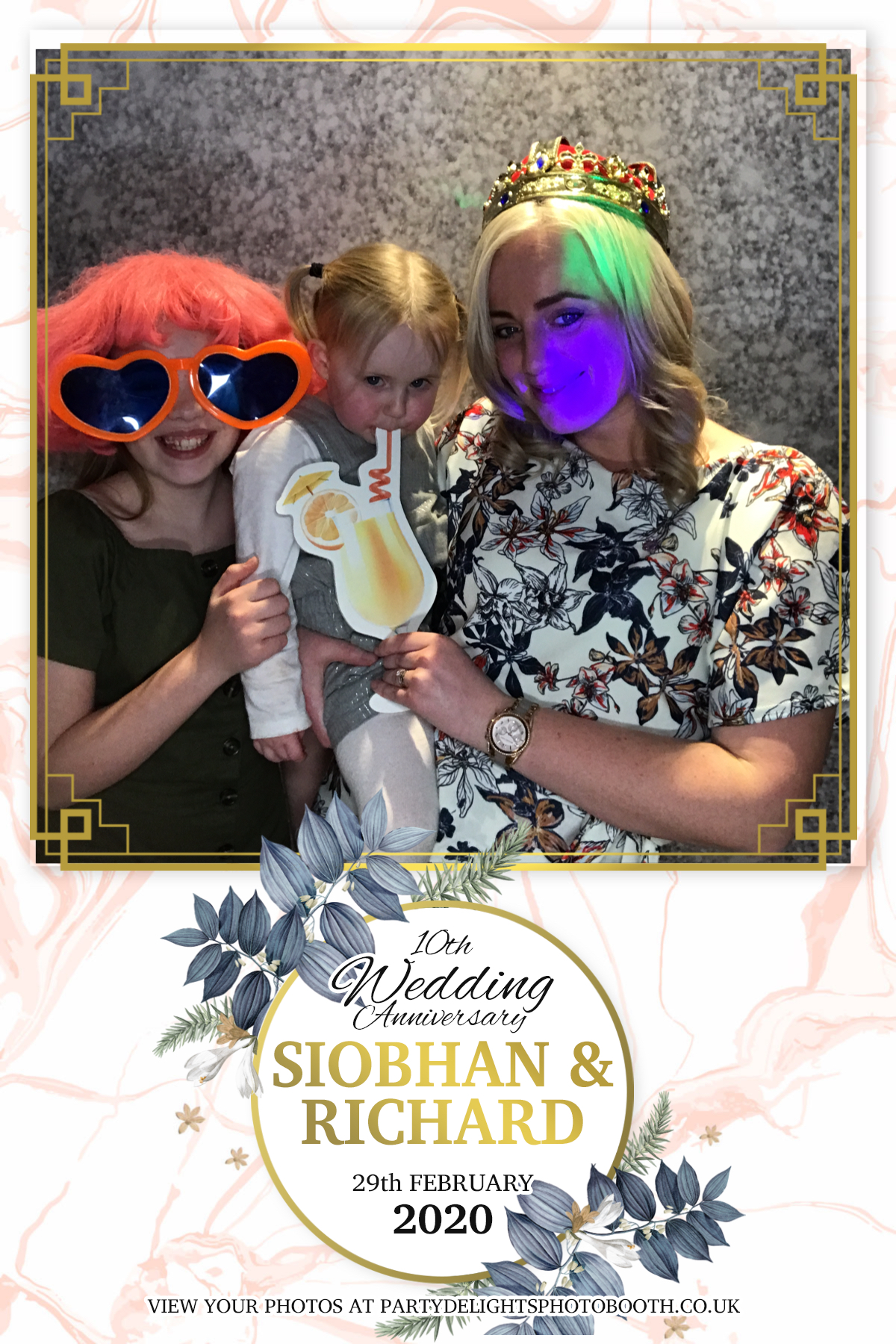 Siobhan and Richards Vow renewal  | View more photos from the event at gallery.partydelightsphotobooth.co.uk/u/PartyDelightsPhotoBooth/Siobhan-and-Richards-Vow-renewal